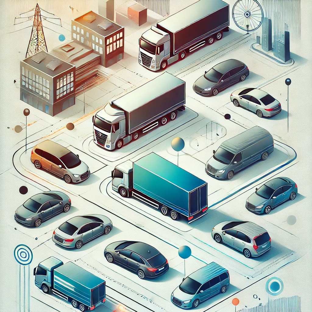 Illustration de la flotte de véhicules